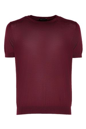 Maglia in lana merino bordeaux ROBERTO COLLINA | 253M10021M1036